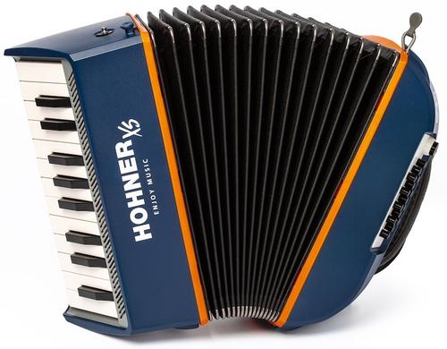 Hohner XS Akkordeon Piano BO Pianoakkordeon, Blau/Orange