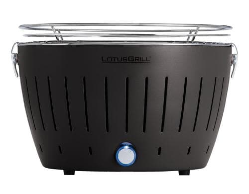 LotusGrill Tischgrill, anthrazitgrau 32 cm Grillfläche, mit USB