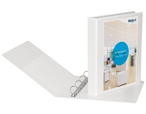 Biella Zeigebuch Creative PP XL 4.5 cm 4 Ring, weiss