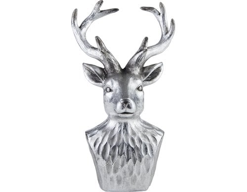 Eglo Aufsteller Hirsch Lamlash Polyresin, L 190, B 150, H 335, Silber