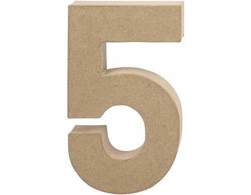 Creativ Company Papp-Zahl 5 Höhe: 20.5 cm