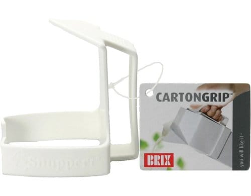 Brix Cartongrip Kartonhalter Weiss, 10 x 9.5 x 8 cm