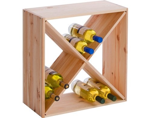 Zeller Present Weinregal Nadelholz, 52x25x52cm