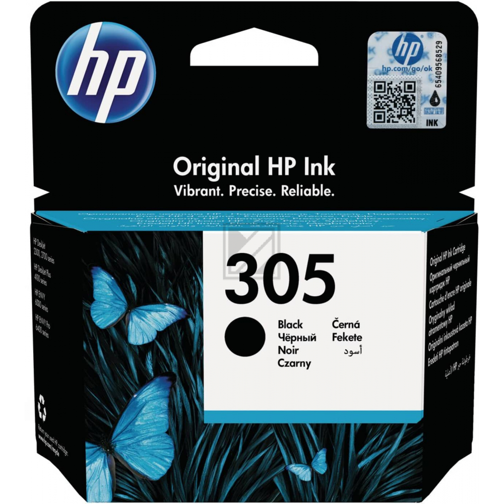 HP Tinte Nr. 305 - Black (3YM61AE) 3.55ml, Seitenkapazität ~ 120 Seiten