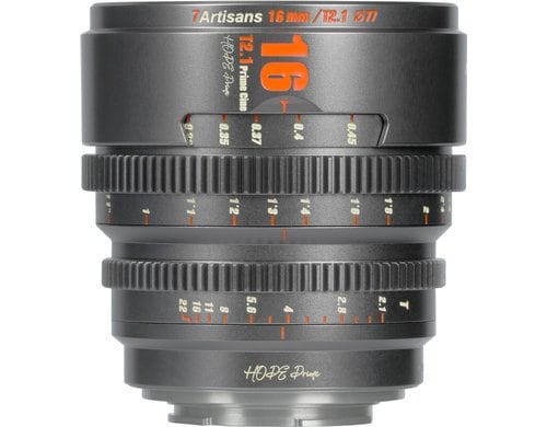 7Artisans 16T21TG-M 16mm T2.1 M43 Mount