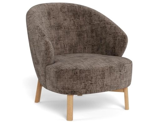 AC Design Sessel Darlene Braun, 77.5x78x78 cm