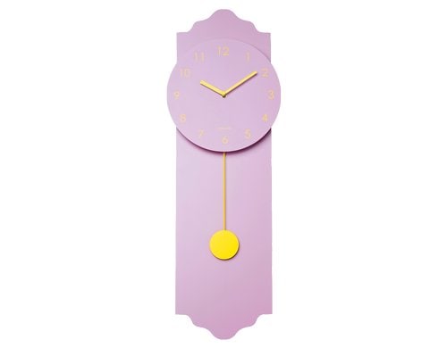 ChicMic Pendelum Clock - Time to remember 24x70cm, Holz, lila, Batterie exkl.