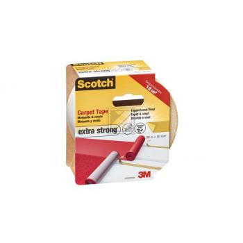 3M Scotch Doppelseitiges Klebeband für Teppich und Vinyl, 50 mm x 20 m