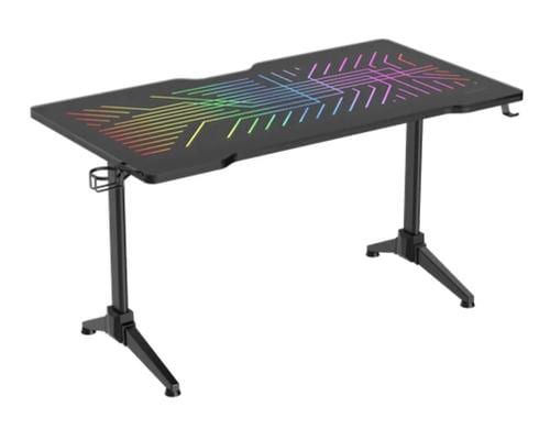 Deltaco DT420 Schwarz Gaming Table schwarz, div. Zubehör