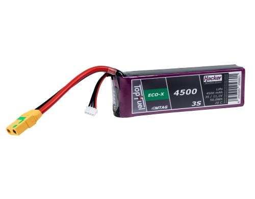 TF ECO-X LiPo-Akku 11.1V 4500mAh 3S 20C 140x43x25 mm, 323 g XT90/AS, MTAG