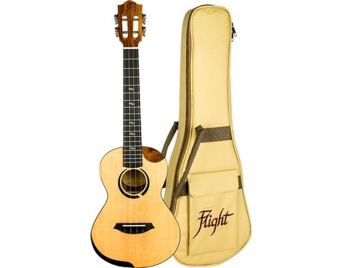 Flight Princess Victoria Uku Tenor Spruce Ukulele, Gigbag, PU