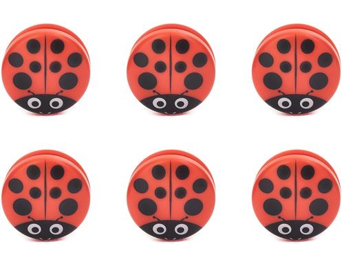 Kikkerland 6Stk Verschlussclips Glückskäfer L:10cm x B:3.14cm x H:19cm 6er Set