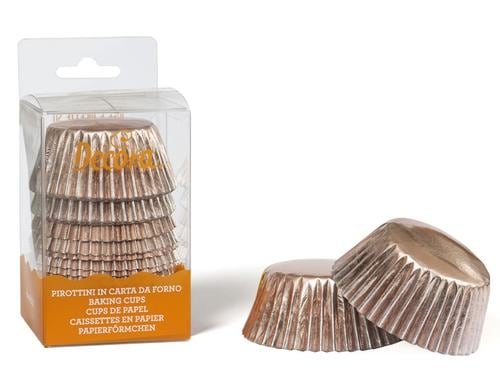 Decora Backförmchen Rosegold 60 Stk
