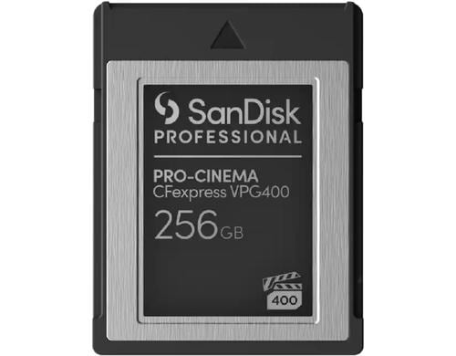 SanDisk PRO Cinema CFexpress 256GB Bis 1500 MB/s (s), 1700 MB/s (l)