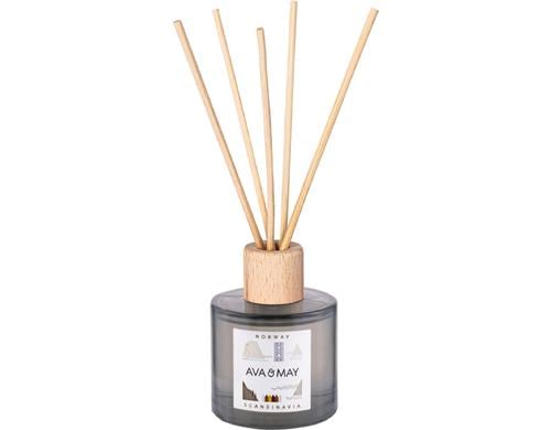 AVA & MAY Duftstäbchen Norwegen 6.6x6.6x20.2 cm, Stäbchen aus Echtholz