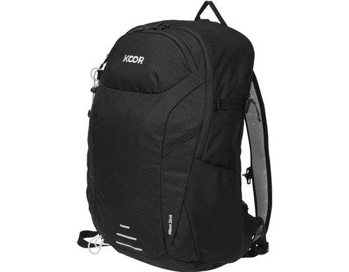 KOOR Wanderrucksack 24+4L schwarz 47x30x20cm, 24+4L, schwarz