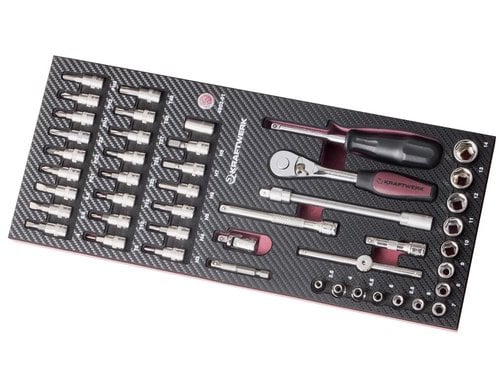 Kraftwerk 46-t. Steckschlüsselsatz 1/4 Werkzeugsatz