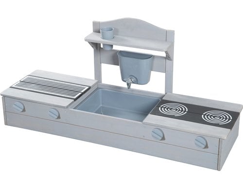 2 in 1 Balkonsandkasten mit Matschküche