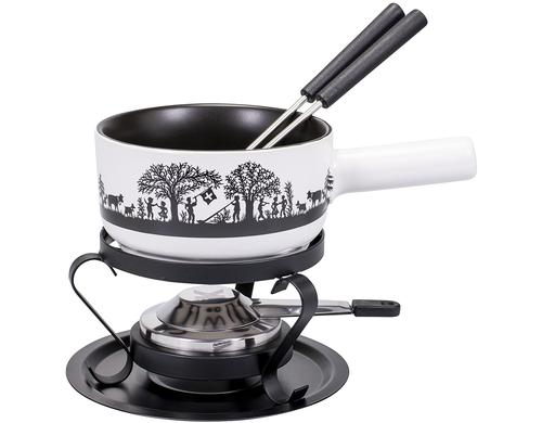 Kadastar Käsefondue-Set Bergchilbi E16 Ø 16 cm, 5-teilig