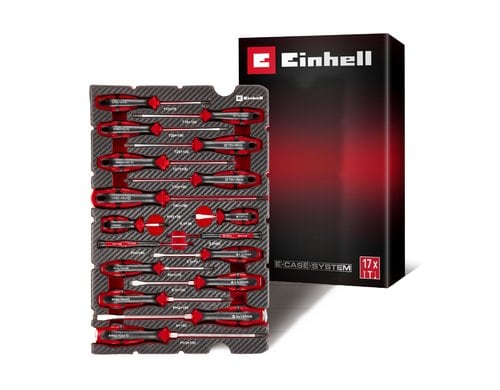 Einhell Werkzeug-Pad Schraubendreher E-Case Einleger, 17-tlg.