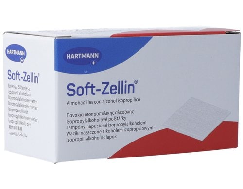 Soft-Zellin-C Alkoholtupfer 60 x 30 mm, Pack à 100 Stk.