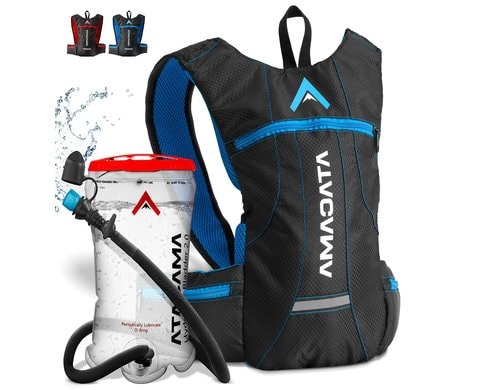 Atacama Rucksack mit Blase blau inkl. Trinkblase 2L