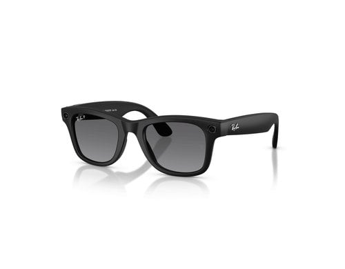 Ray-Ban META AI POLAR WAYFARER Matte Black Sonnenbrille, Lens POLAR GRADIENT GRAPHITE