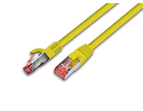 Wirewin Patchkabel: S/FTP, 15m, gelb Cat.6A, AWG26, 10Gbps, 500MHz, LSOH