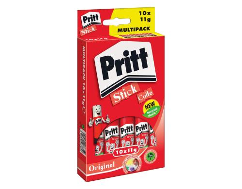 Pritt Klebestift 11g multi 10er Pack klebt Papier, Karton, Stoff, Filz, Fotos