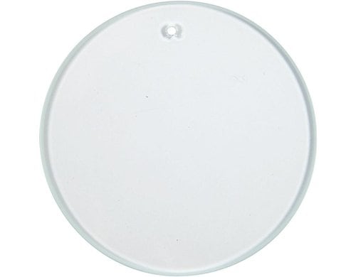 Creativ Company Glasplatte rund 7 cm, Dicke 3mm, 10 Stück