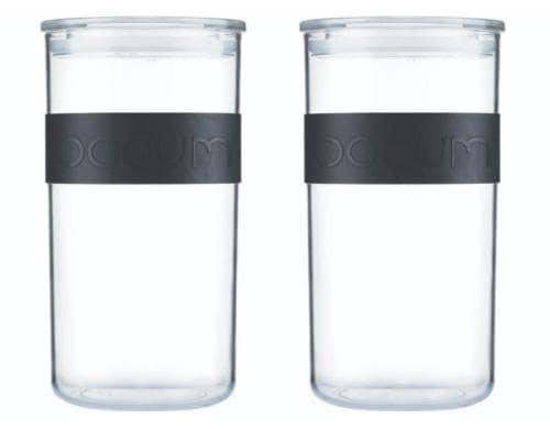 Bodum Presso Vorratsglas 2er-Set Kunststoff mit Silikonband, 2.0 Liter