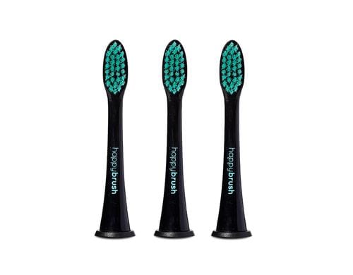 happybrush Aufsteckbürsten V1 3 Stk. schwarz