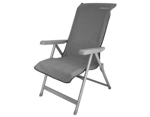 Frottee Stuhlüberzug Grau