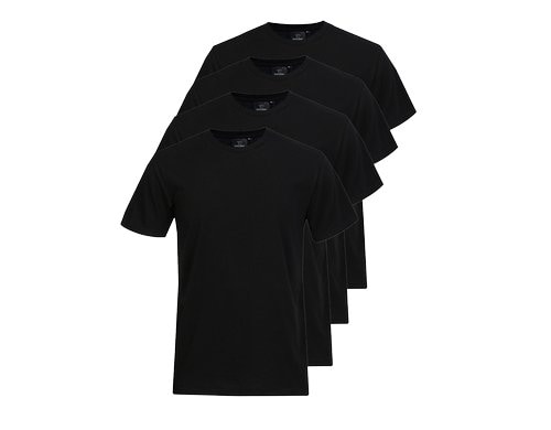 Switcher 4er-Pack Unisex T-Shirt Max Schwarz, XXXL