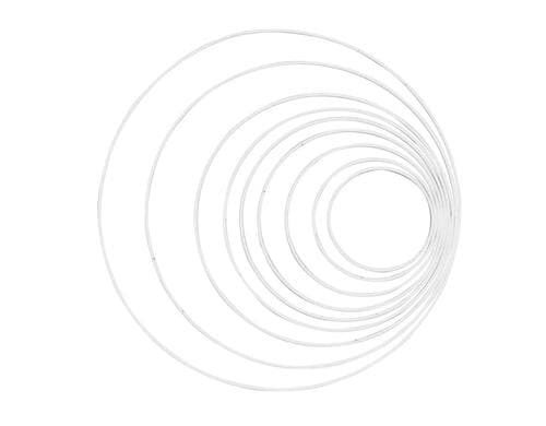 Glorex Metallring weiss 40 cm, 1 Stück