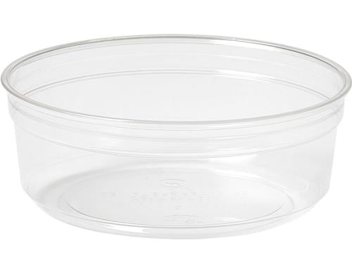 Biopak Deli-Schale Crystal 250ml 35Stück, rPET 116x116x44mm Transparent