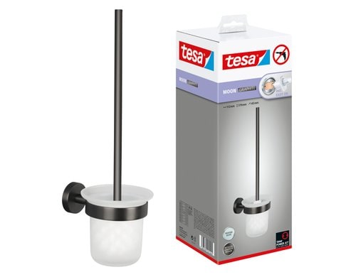 tesa WC-Bürsten-Set MOON GRAPHITE Serie Graphit