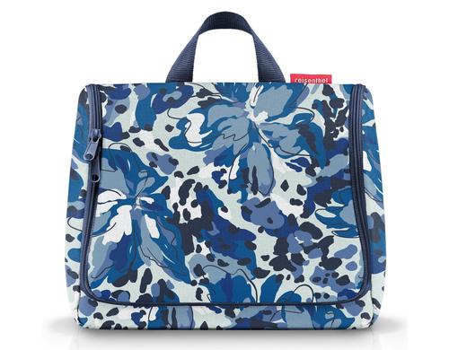 Reisenthel Kosmetiktasche toiletbag XL flora blue, 28 x 25 x 10 cm