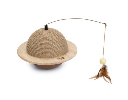 Designed by Lotte Holz Kratzball Holz/Jute 29,5x29,5x20cm