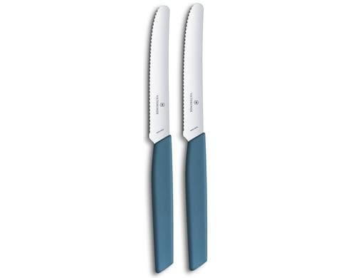 Victorinox Swiss Modern Tafelmesser 2 Stk., blau, PP Copolymere