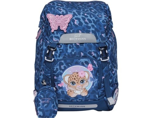 Beckmann Schulrucksack Classic Cheeta, 22 Liter, 24x37x25 cm