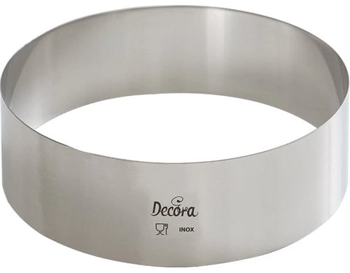 Decora Edelstahl Backring 18cm x 4.5cm