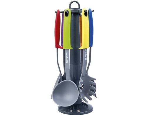 Alpina Küchenhelfer-Set mit Halterung 7-teilig, Kunststoff