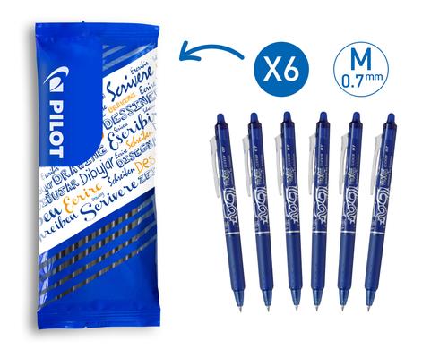 Pilot FlowPack FriXion Clicker 6er Pack blau