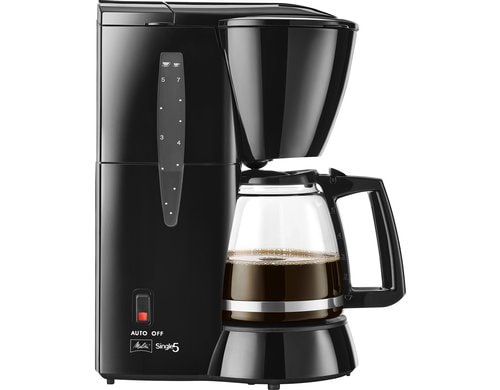 Melitta Filterkaffeemaschine Single 5 Edelstahl-Schwarz