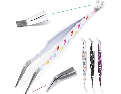 Helpperfect Zeckenentferner Weiss Zeckenzange, Zecken Zange,