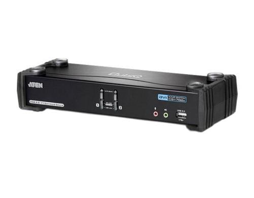 Aten CS1782A: DVI KVM Switch, 2 Port Dual Link(2560x1600), 7.1 Audio, USB2.0 Hub