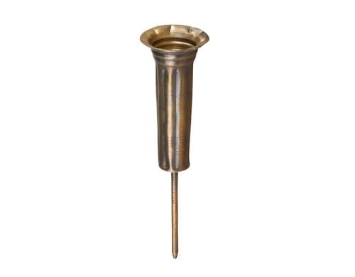 Chic Antique Kerzenhalter, 1 Stück, Eisen D: 4 cm, H: 14.5 cm, Kerze D: 2 cm, Messing