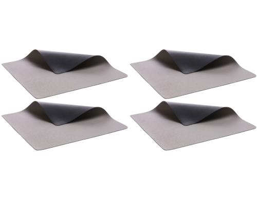 Bitz Tischset schwarz/grau 4er Set 4er Set, 46x33 cm, PVC