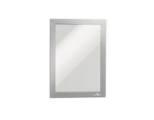 Durable Duraframe A5, silber, 2 Stück selbstklebende Informationsrahmen
